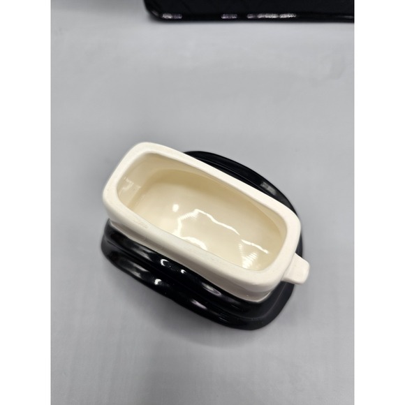 Vintage Jim Bailey Black Quilted Black Gold Luxury Purse Teapot Limited Edition - Picture 9 of 16